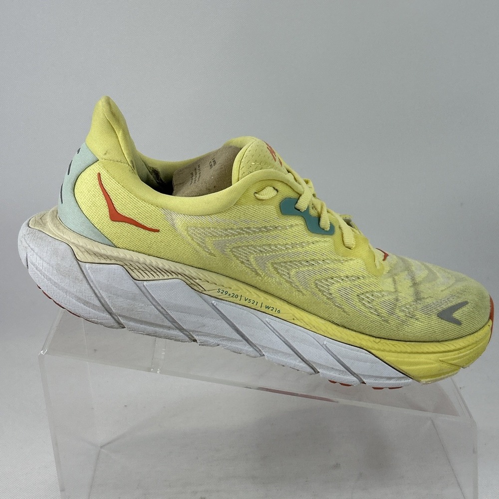 Hoka One One Arahi 6 Running Shoes Women's Size 7B W Yellow Athletic Sneakers - Picture 5 of 16